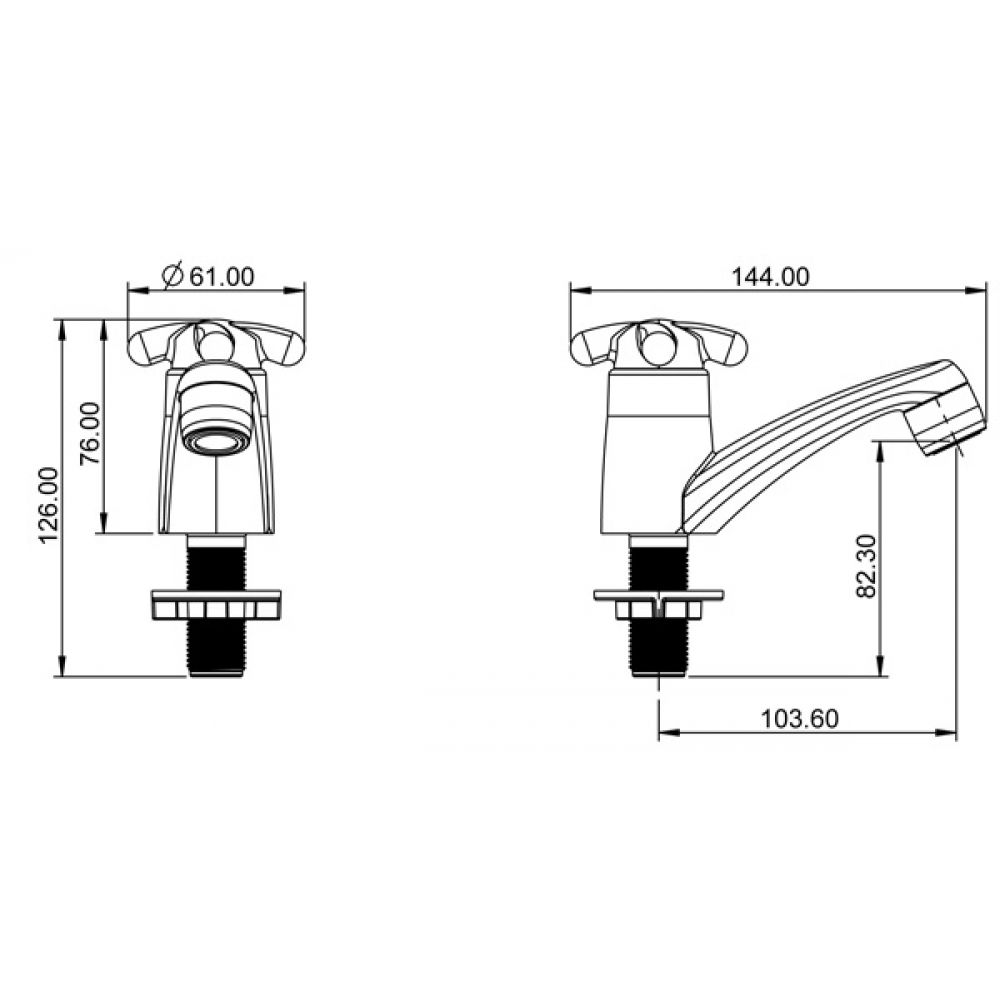Necxus Canilla Lorenzetti plastica cierre ceramico 7002 19978/4